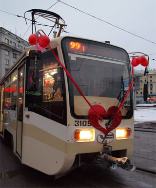 Valentine's Day Tram will operate in Kharkiv | On 14th of February 2016