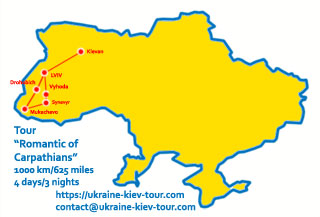 Ukraine Tour | Tour Romantic of Carpathians | Itinerary, Sights, Attractions and Map