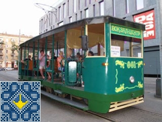 Dnipro Sights | Retro Tram KTM-2 on Working Tramline