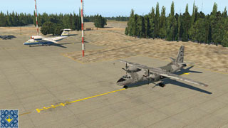 Flight Simulator Boeing 737 - An-74 and An-26 Shark on the ramp of Antonov Airport (UKKM, GML)