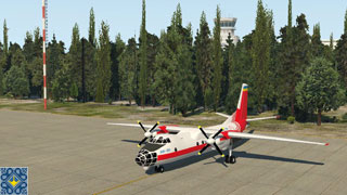 Flight Simulator Boeing 737 - An-30 on the ramp of Antonov Airport (UKKM, GML)